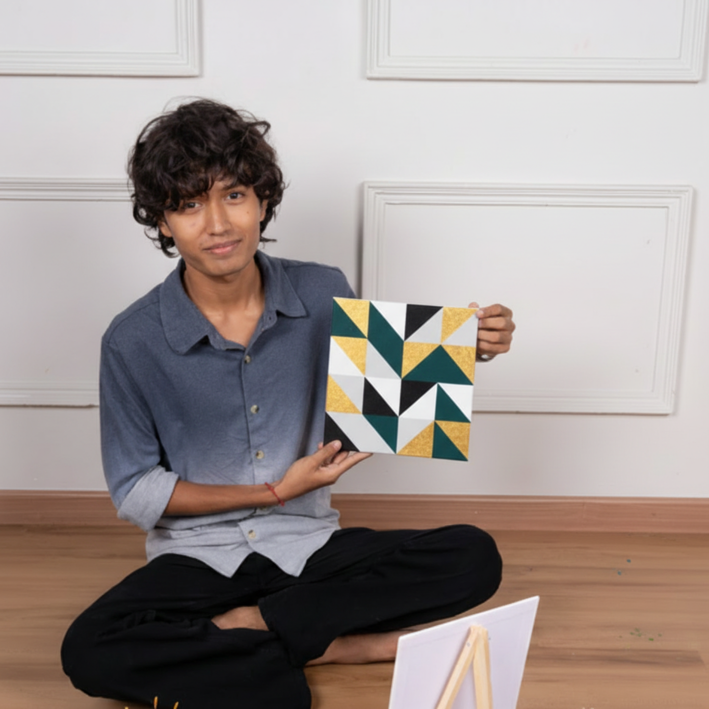 Metallic Canvas Painting Kit for Adults - hoblie