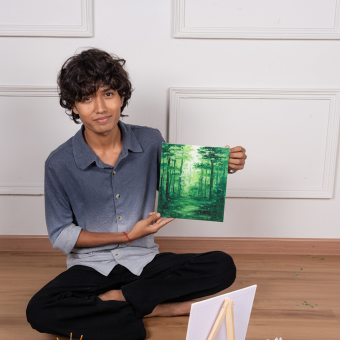 Forest Hues Canvas Painting Kit for Adults - hoblie