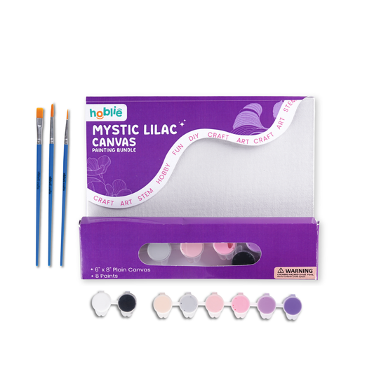 Mystic Lilac Small Canvas Painting Kit for Adults - hoblie