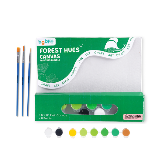 Forest Hues Small Canvas Painting Kit for Adults - hoblie