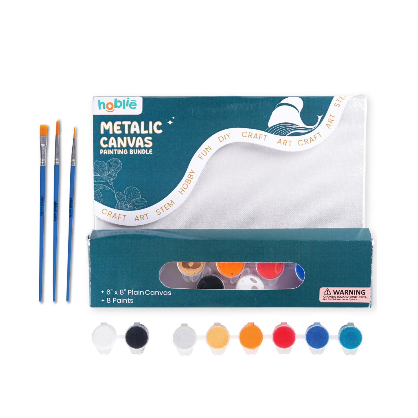 Metallic Small Canvas Painting Kit for Adults – hoblie