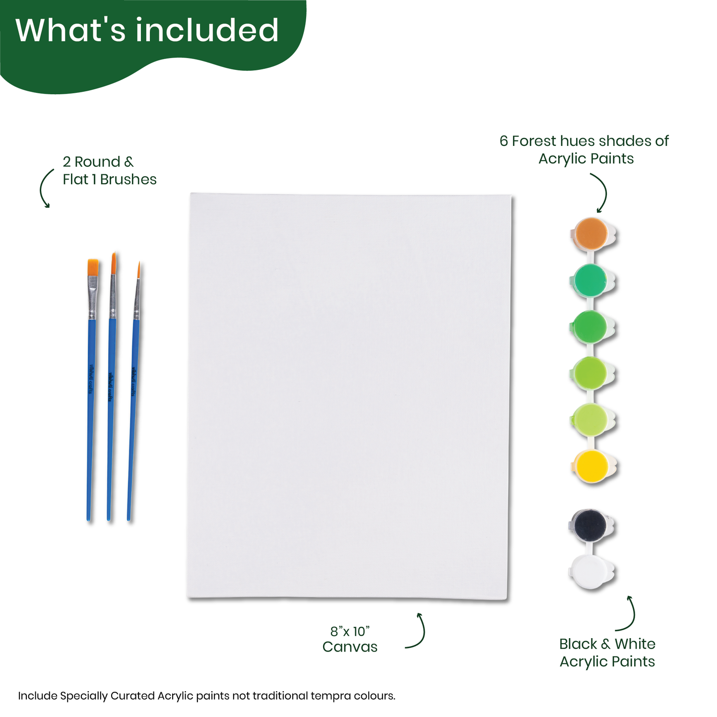 Forest Hues Canvas Painting Kit for Adults - hoblie