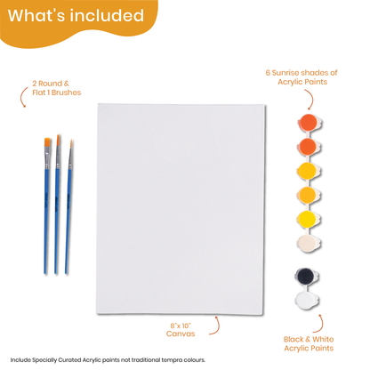 Sunrise Canvas Painting Kit for Adults - hoblie