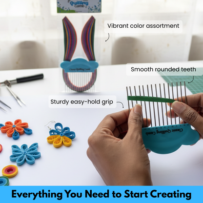 Quilling Comb with Complimentary Paper Strips