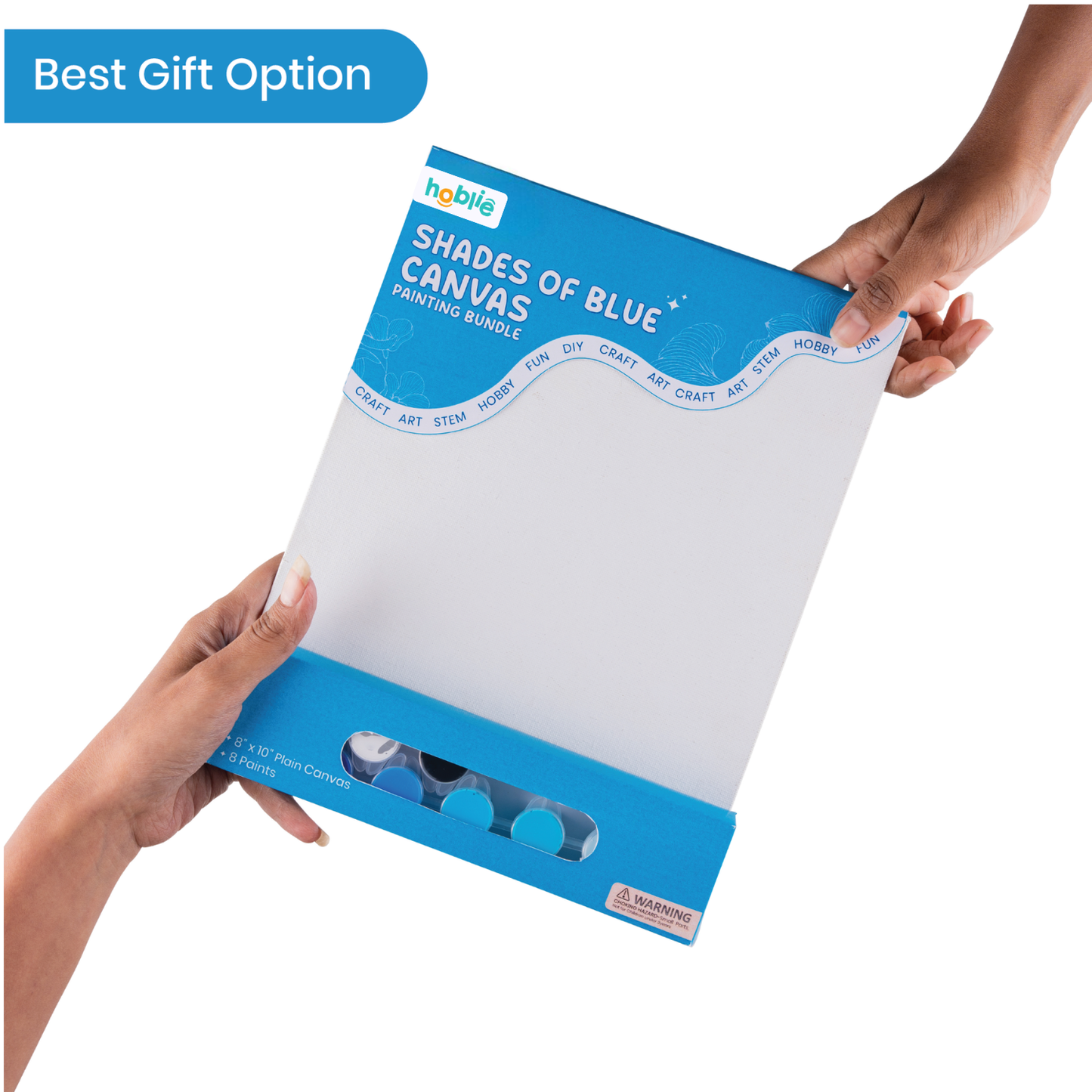 Shades of Blue Canvas Painting Kit for Adults – hoblie