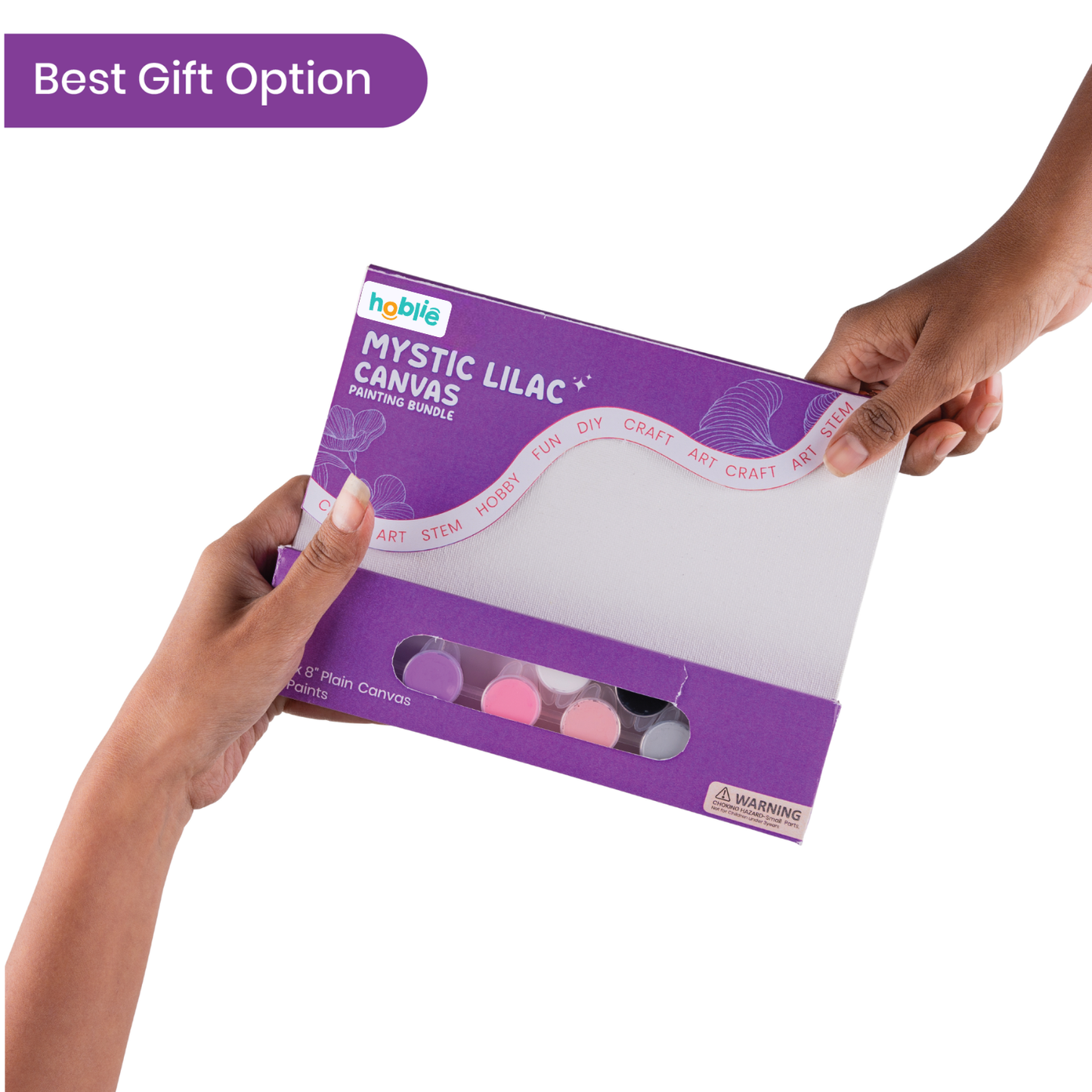 Mystic Lilac Small Canvas Painting Kit for Adults - hoblie