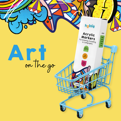 Acrylic Markers Set of 12 - hoblie