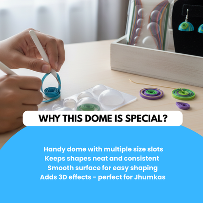 Quilling Dome with Complimentary Needle Tool & Strips