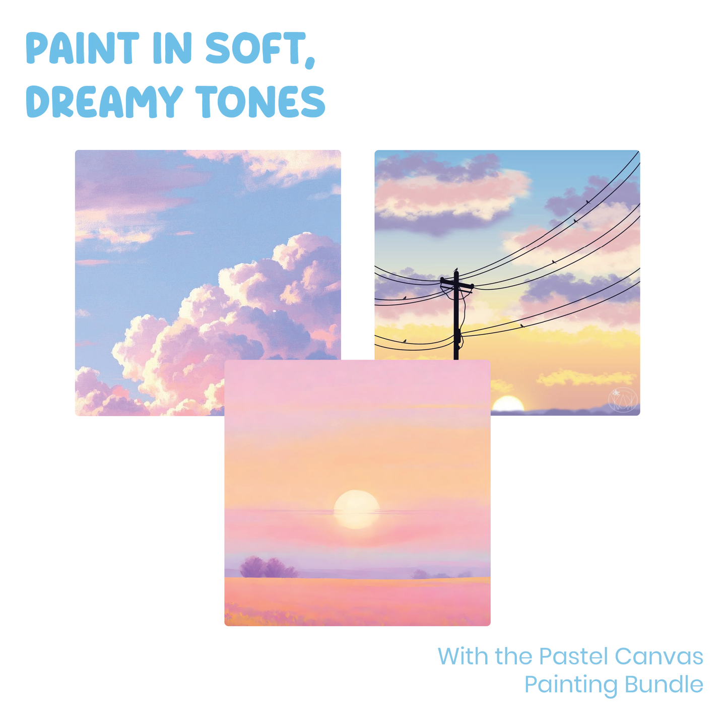 Pastel Canvas Painting Kit for Adults – hoblie