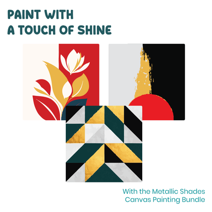 Metallic Canvas Painting Kit for Adults - hoblie