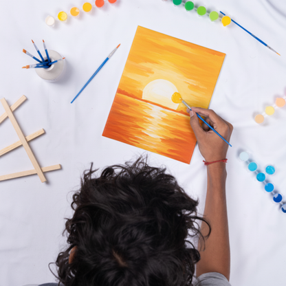 Sunrise Small Canvas Painting Kit for Adults – hoblie