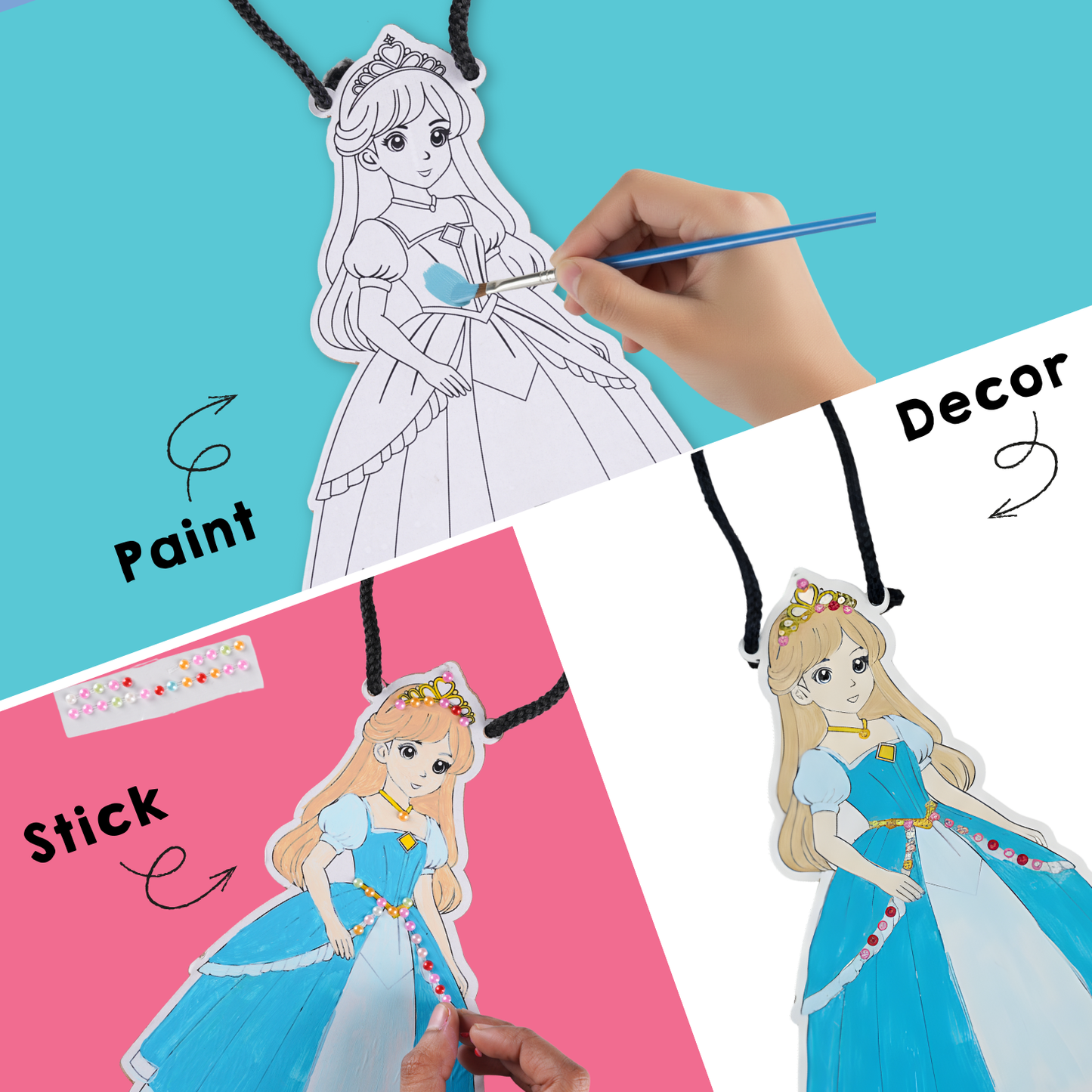 Princess Painting DIY Kit for Kids - hoblie