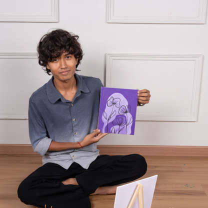 Mystic Lilac Canvas Painting Kit for Adults - hoblie