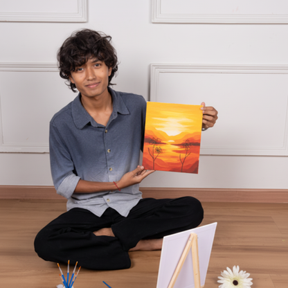 Sunrise Small Canvas Painting Kit for Adults – hoblie