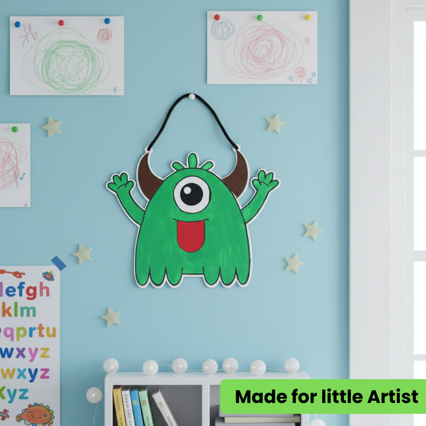 Green Monster DIY Painting Kit for Kids - hoblie