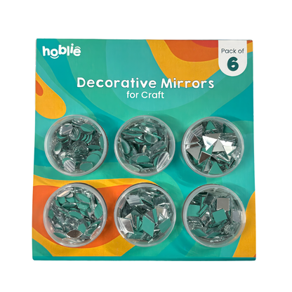 Pack of 6 decorative mirrors for craft 