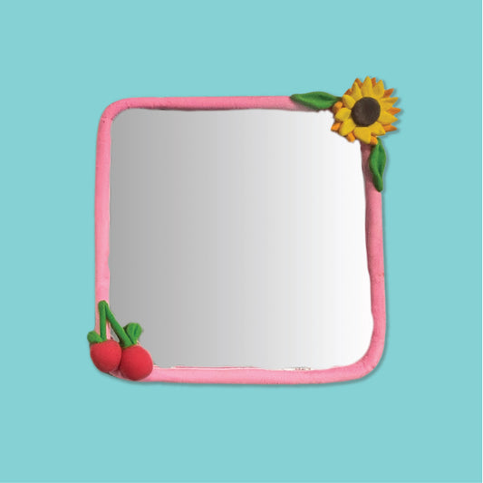 Reflections in Line | DIY Aesthetic Clay Mirror | hoblie