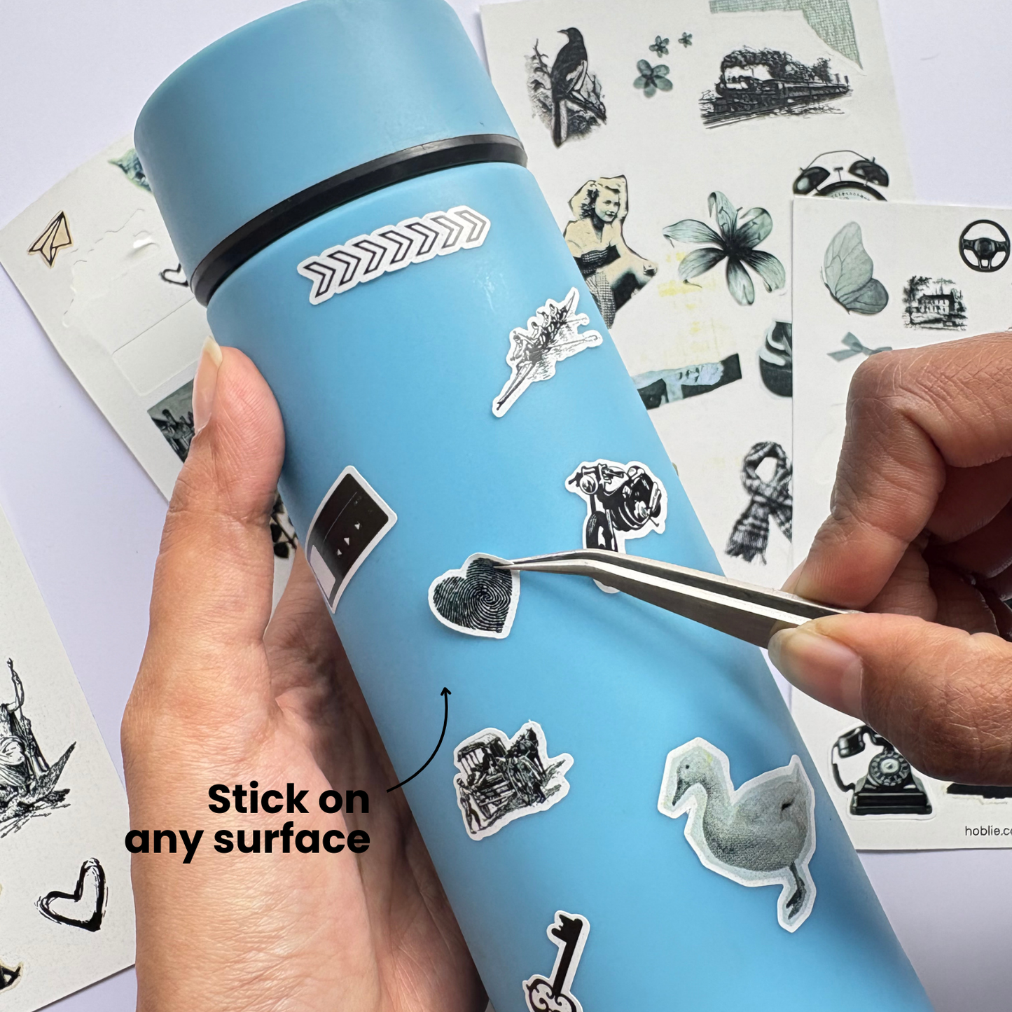 Midnight Folio Stickers Set | Aesthetic Stickers