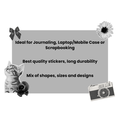 Midnight Folio Stickers Set | Aesthetic Stickers