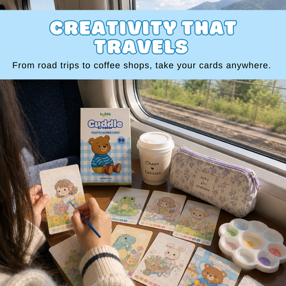 Travel Coloring Kit | Portable Creative Entertainment | On-the-Go Art