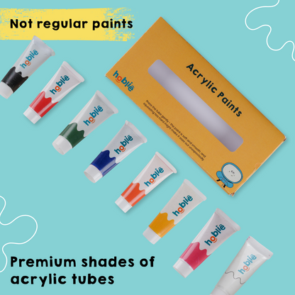 Acrylic paint tubes with special shades and packaging.The best DIY Kits for Adults - india