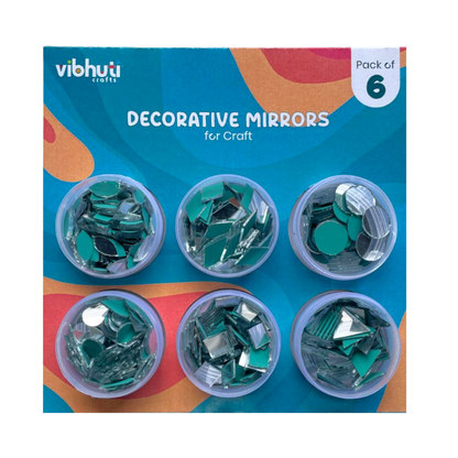 Decorative Mirrors for Craft (Pack of 6) - hoblie