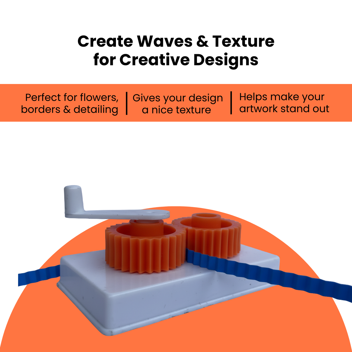 Texturing tool or can say crimping tools, helping in getting texture on quilling strips