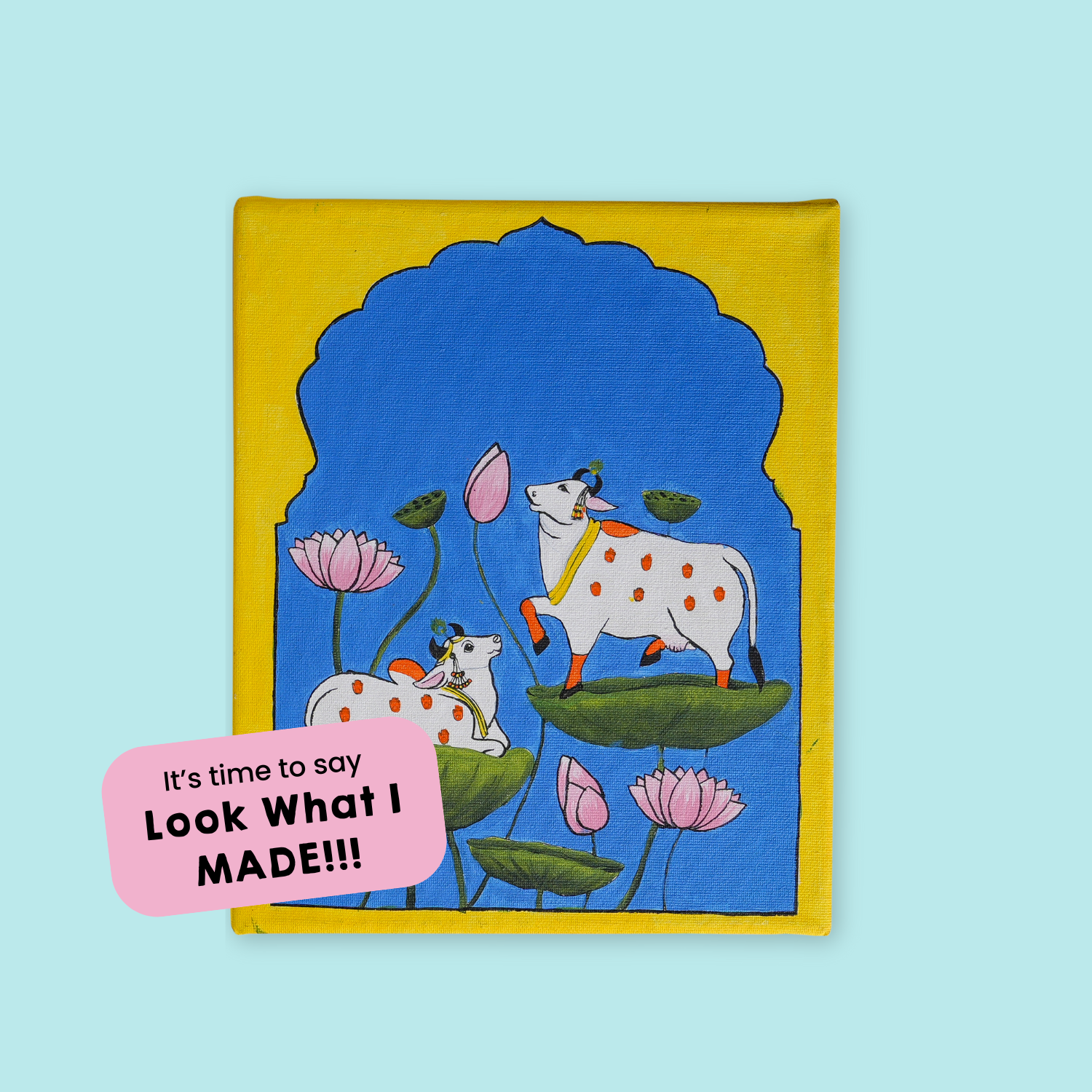 home decor pichwai painting made by own with.  The best DIY Kits for Adults - india