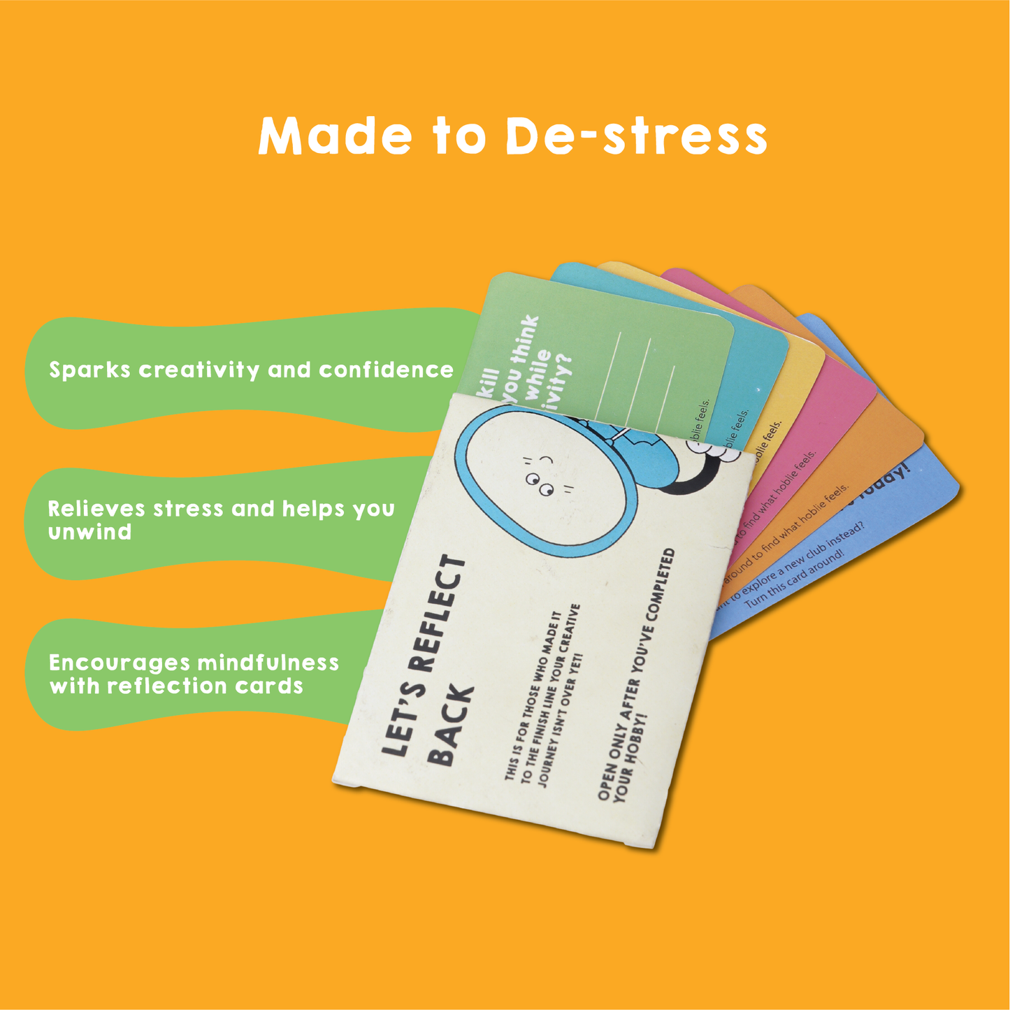 let's reflect back cards with pour painting coasters kit. The best DIY Kits for Adults - india