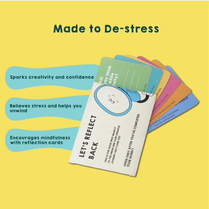 Set of reflection cards about stress relief and mindfulness. The best DIY Kits for Adults - india